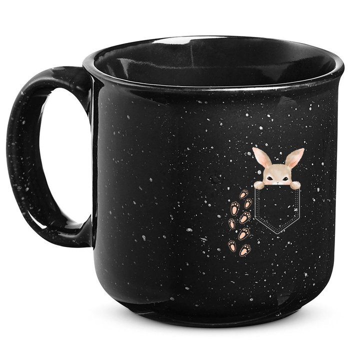 Easter Cute Bunny In Pocket Rabbit Footprints 15oz Campfire Ceramic Mug