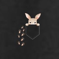 Easter Cute Bunny In Pocket Rabbit Footprints 15oz Campfire Ceramic Mug