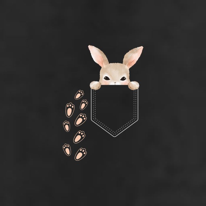 Easter Cute Bunny In Pocket Rabbit Footprints 15oz Campfire Ceramic Mug