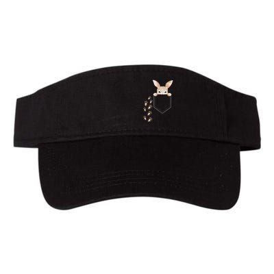 Easter Cute Bunny In Pocket Rabbit Footprints Visor
