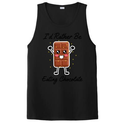 Eating Chocolate Bars Cocoa Chocolate Lover Gift PosiCharge Competitor Tank