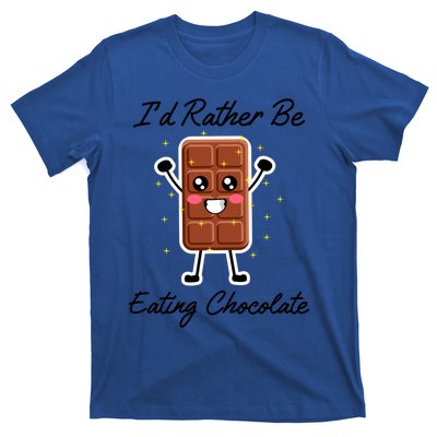 Eating Chocolate Bars Cocoa Chocolate Lover Gift T-Shirt