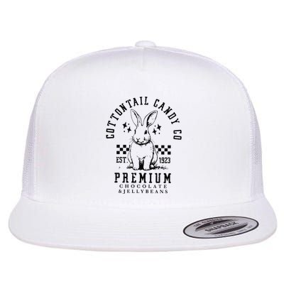 Easter Cottontail Bunny Design Fun Celebrations Flat Bill Trucker Hat