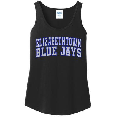 Elizabethtown College Blue Jays Wht01 Ladies Essential Tank