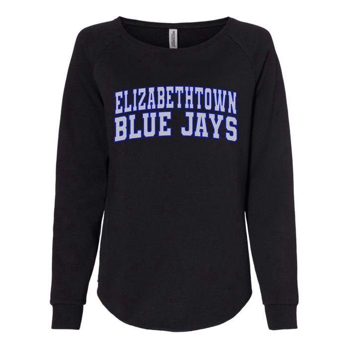 Elizabethtown College Blue Jays Wht01 Womens California Wash Sweatshirt