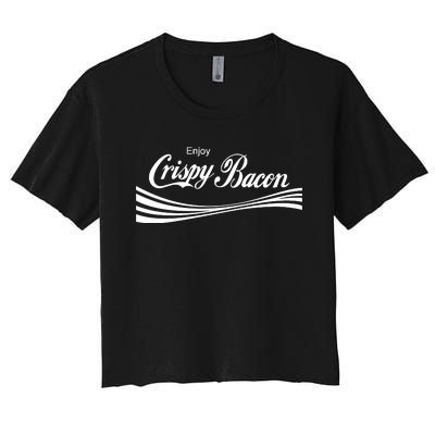 Enjoy Crispy Bacon Women's Crop Top Tee