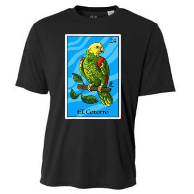 El Cotorro Card Mexican Lottery Card Cooling Performance Crew T-Shirt