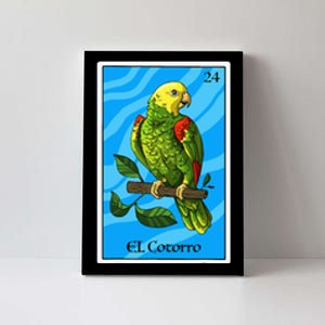 El Cotorro Card Mexican Lottery Card Canvas