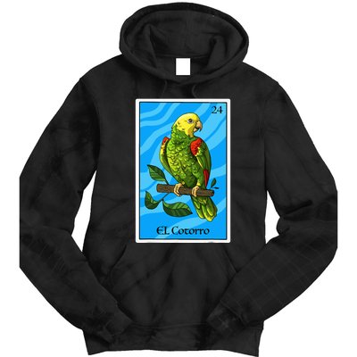 El Cotorro Card Mexican Lottery Card Tie Dye Hoodie