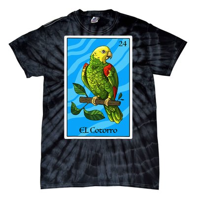 El Cotorro Card Mexican Lottery Card Tie-Dye T-Shirt