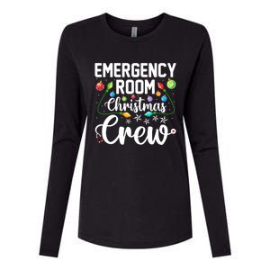 Er Christmas Crew Emergency Room Funny Xmas Nurse Nursing Gift Womens Cotton Relaxed Long Sleeve T-Shirt