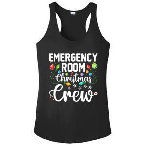 Er Christmas Crew Emergency Room Funny Xmas Nurse Nursing Gift Ladies PosiCharge Competitor Racerback Tank