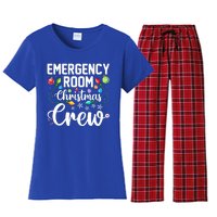 Er Christmas Crew Emergency Room Funny Xmas Nurse Nursing Gift Women's Flannel Pajama Set