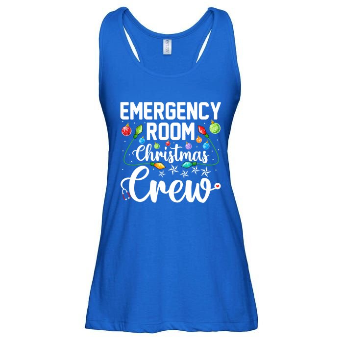 Er Christmas Crew Emergency Room Funny Xmas Nurse Nursing Gift Ladies Essential Flowy Tank