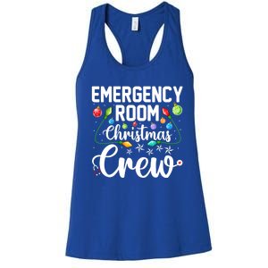 Er Christmas Crew Emergency Room Funny Xmas Nurse Nursing Gift Women's Racerback Tank