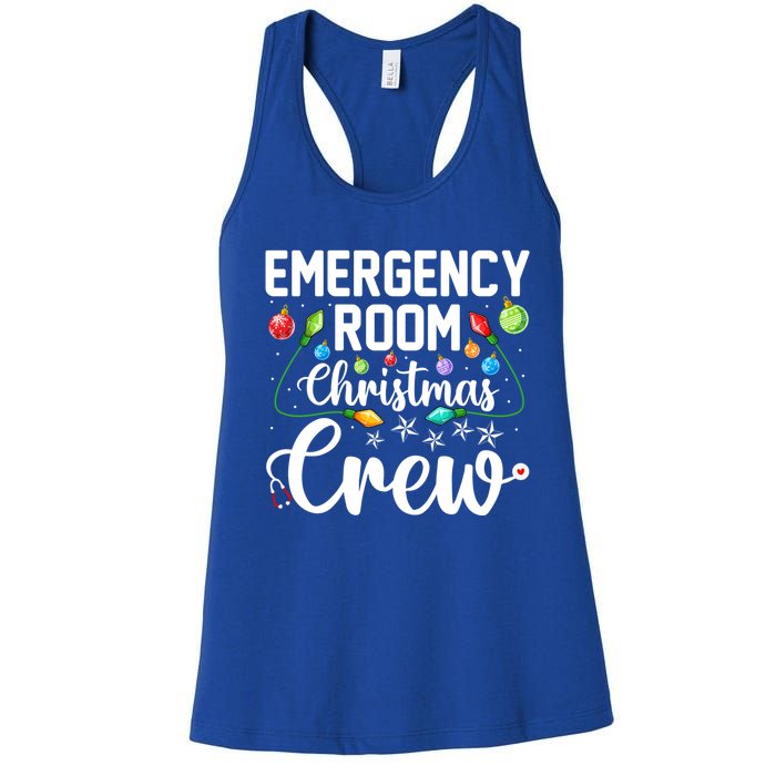 Er Christmas Crew Emergency Room Funny Xmas Nurse Nursing Gift Women's Racerback Tank