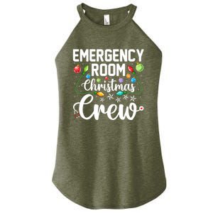 Er Christmas Crew Emergency Room Funny Xmas Nurse Nursing Gift Women's Perfect Tri Rocker Tank