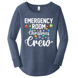 Er Christmas Crew Emergency Room Funny Xmas Nurse Nursing Gift Women's Perfect Tri Tunic Long Sleeve Shirt