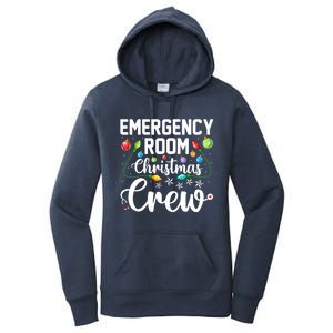 Er Christmas Crew Emergency Room Funny Xmas Nurse Nursing Gift Women's Pullover Hoodie