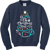 ER Christmas Crew Emergency Room Nurse ER Techs Secretary Kids Sweatshirt