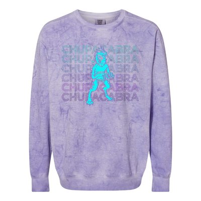 El Chupacabra Cryptid Cryptozoology Colorblast Crewneck Sweatshirt