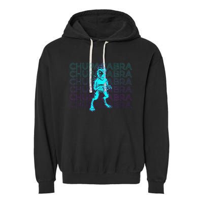 El Chupacabra Cryptid Cryptozoology Garment-Dyed Fleece Hoodie