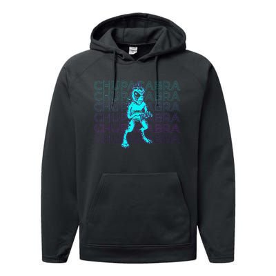 El Chupacabra Cryptid Cryptozoology Performance Fleece Hoodie