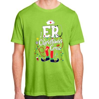 Er Christmas Crew Emergency Room Er Nurse Adult ChromaSoft Performance T-Shirt