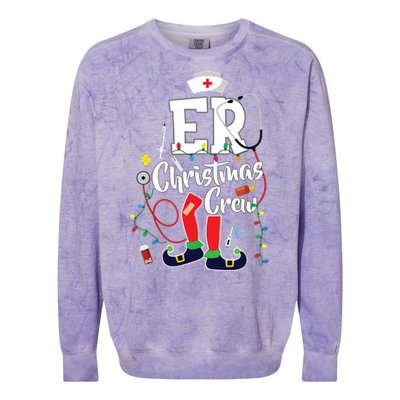 Er Christmas Crew Emergency Room Er Nurse Colorblast Crewneck Sweatshirt