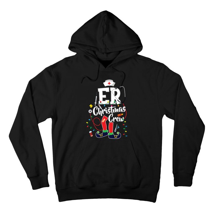 Er Christmas Crew Emergency Room Er Nurse Hoodie