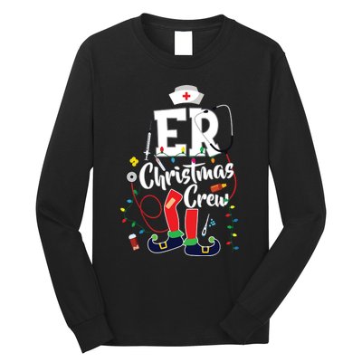 Er Christmas Crew Emergency Room Er Nurse Long Sleeve Shirt