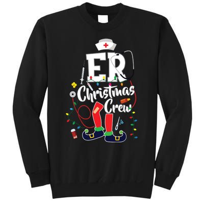 Er Christmas Crew Emergency Room Er Nurse Sweatshirt