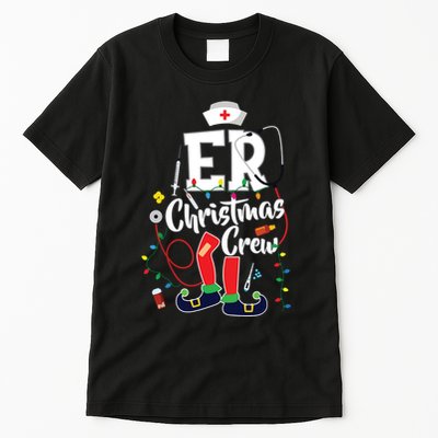 Er Christmas Crew Emergency Room Er Nurse Tall T-Shirt