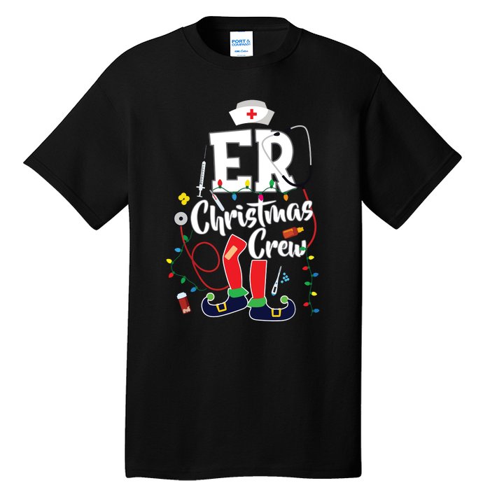 Er Christmas Crew Emergency Room Er Nurse Tall T-Shirt