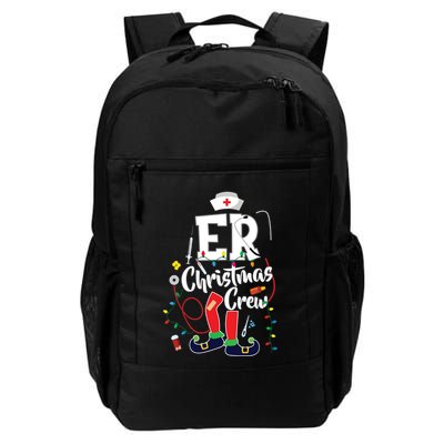 Er Christmas Crew Emergency Room Er Nurse Backpack