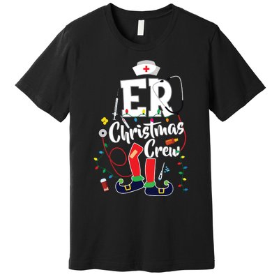 Er Christmas Crew Emergency Room Er Nurse Premium T-Shirt