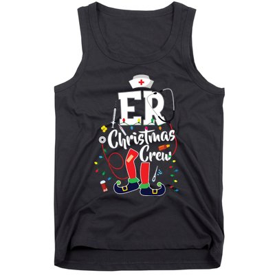 Er Christmas Crew Emergency Room Er Nurse Tank Top