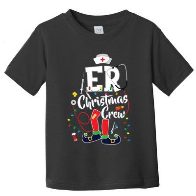 Er Christmas Crew Emergency Room Er Nurse Toddler T-Shirt