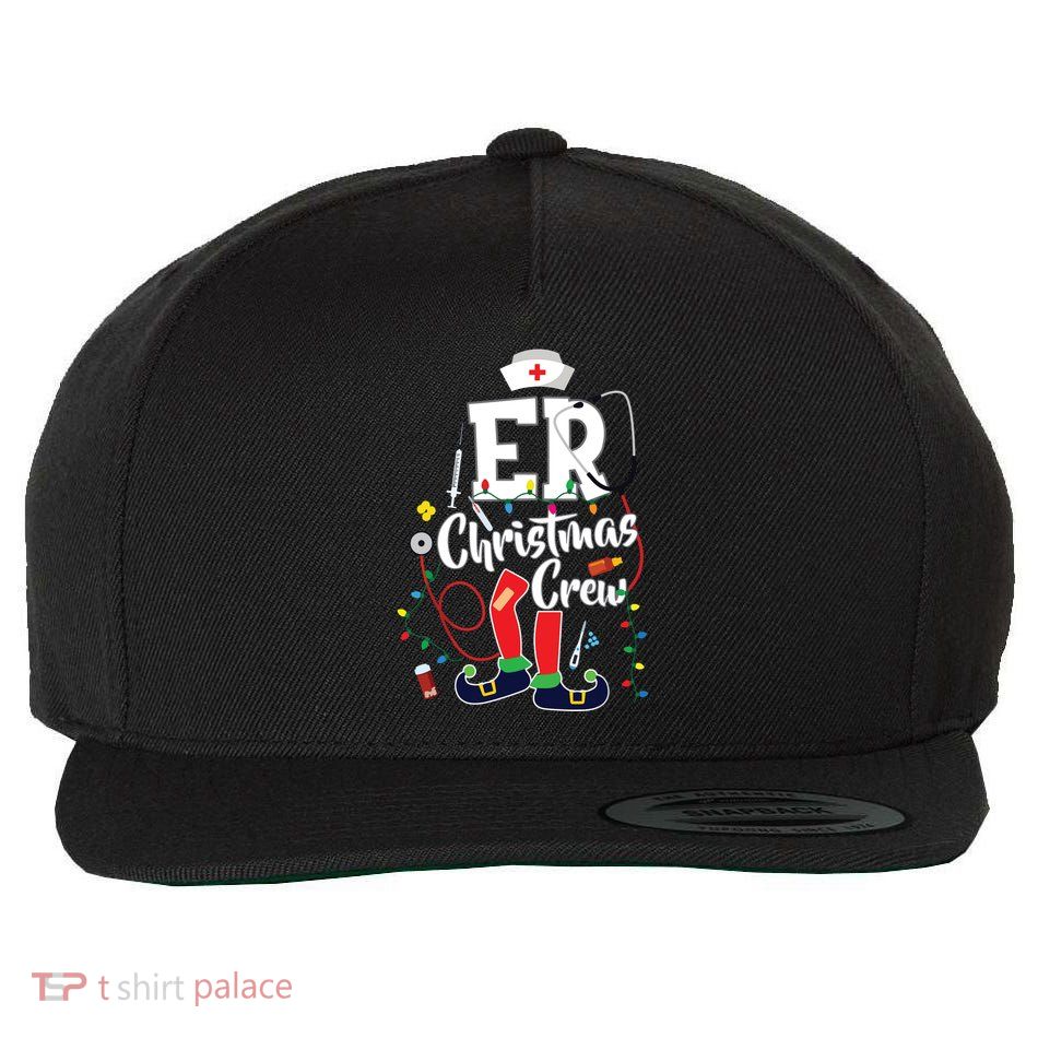 Er Christmas Crew Emergency Room Er Nurse Wool Snapback Cap