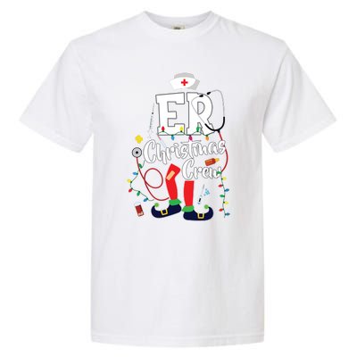 Er Christmas Crew Emergency Room Er Nurse Garment-Dyed Heavyweight T-Shirt