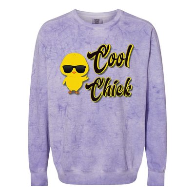 Easter Cool Chick For And Family Colorblast Crewneck Sweatshirt