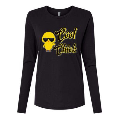 Easter Cool Chick For And Family Womens Cotton Relaxed Long Sleeve T-Shirt