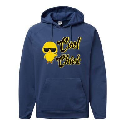 Easter Cool Chick For And Family Performance Fleece Hoodie