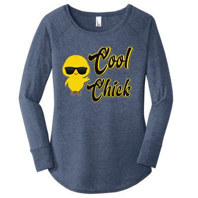 Easter Cool Chick For And Family Women's Perfect Tri Tunic Long Sleeve Shirt