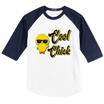 Easter Cool Chick For And Family Baseball Sleeve Shirt