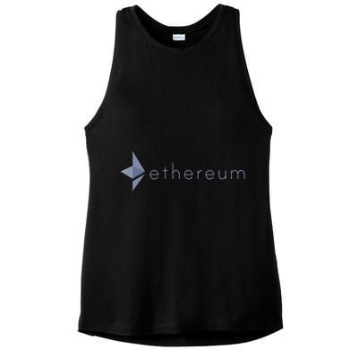 Ethereum Coin Crypto Eth Blockchain Cryptocurrency Ladies PosiCharge Tri-Blend Wicking Tank