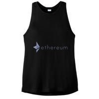Ethereum Coin Crypto Eth Blockchain Cryptocurrency Ladies PosiCharge Tri-Blend Wicking Tank