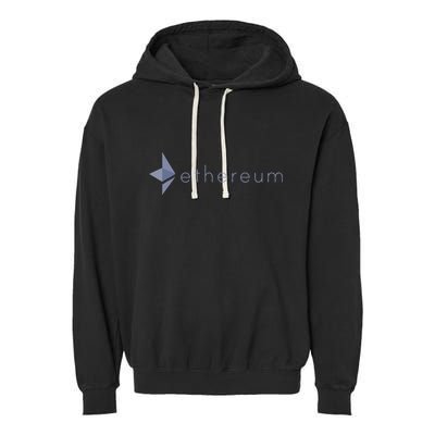 Ethereum Coin Crypto Eth Blockchain Cryptocurrency Garment-Dyed Fleece Hoodie