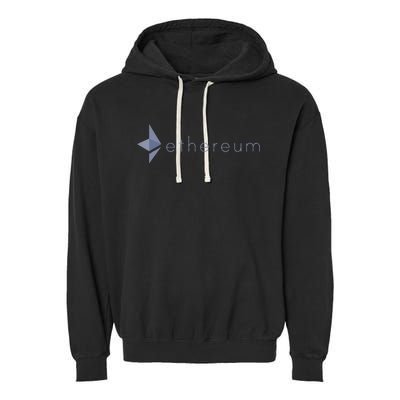 Ethereum Coin Crypto Eth Blockchain Cryptocurrency Garment-Dyed Fleece Hoodie