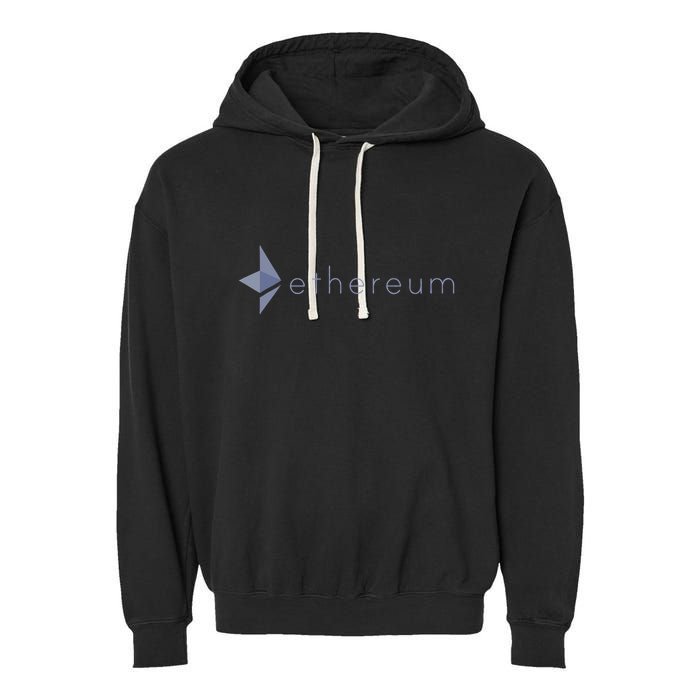 Ethereum Coin Crypto Eth Blockchain Cryptocurrency Garment-Dyed Fleece Hoodie